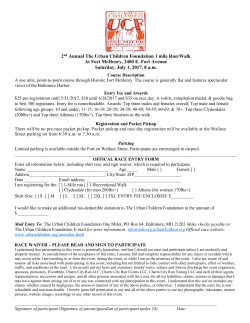 2nd Annual The Urban Children Foundation 1 mile Run/Walk At Fort