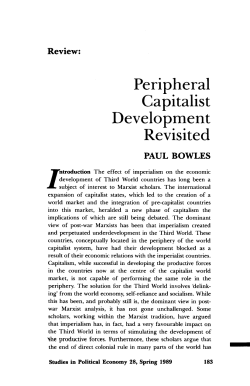 Peripheral Capitalist Development Revisited