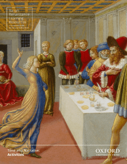 Time and Narrative: Activities - Italian Renaissance Learning