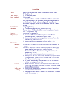 Mapping the Revolution in the Hudson Valley