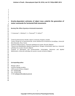 Gravity-dependent estimates of object mass underlie the generation