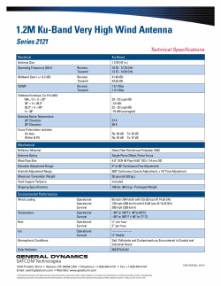 Data Sheet - General Dynamics SATCOM Technologies