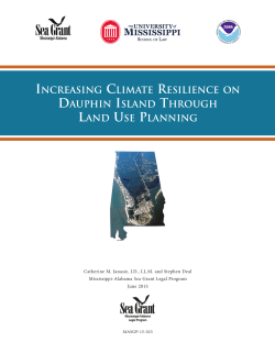 increasing climate resilience on dauphin island through land use