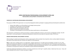 CPD Log Categories and D​efinitions (PDF​​​)