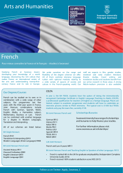 French - Swansea University