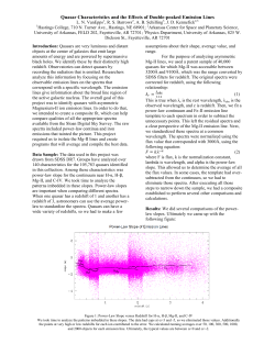 Quasar Characteristics and the Effects of Double