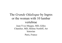 The Grande Odalisque by Ingres or the woman with 10