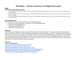 Ella Baker - African American Civil Rights Movement