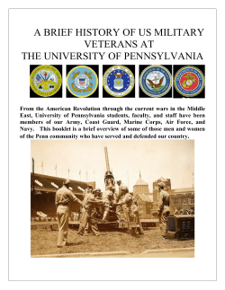a brief history of us military veterans at the university