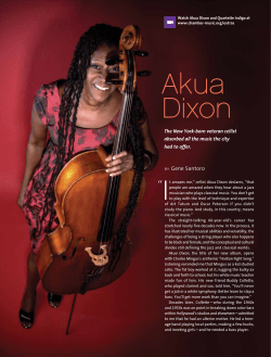 Chamber Music America Feature