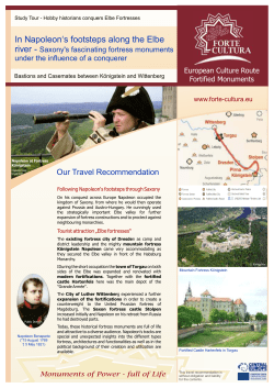In Napoleon`s footsteps along the Elbe river