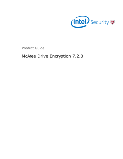 Drive Encryption 7.2 Product Guide - Knowledge Center