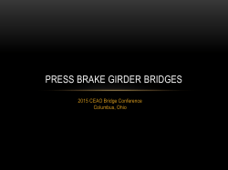 Press Brake Girder - County Engineers Association of Ohio