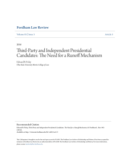 Third-Party and Independent Presidential Candidates