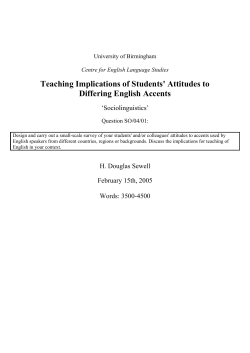 Teaching Implications of Students` Attitudes to Differing English