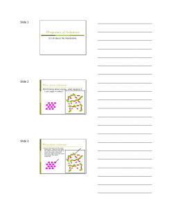 Properties of Solutions