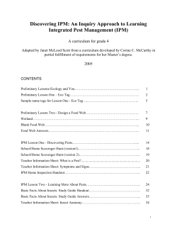 Discovering IPM - Clemson University