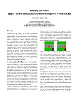 Bending the Rules: Steps Toward Semantically Enriched Graphical