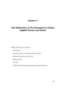 Chapter V The Reflections of The Ramayana in