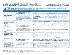 Aspirus Arise Health Plan: HMO Silver 4500