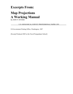 Excerpts From: Map Projections A Working Manual