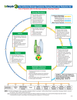 Flow of Payments under the Beverage Container