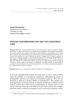 219 african contemporary art and the curatorial turn