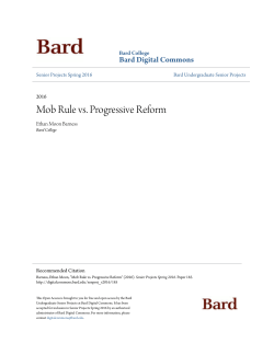 Mob Rule vs. Progressive Reform