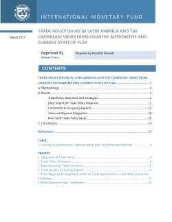 Trade Policy Issues in LAC