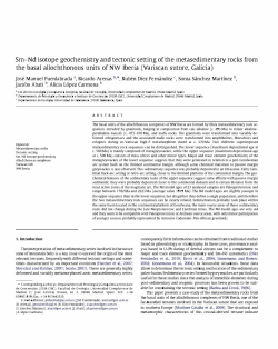 Sm-Nd isotope geochemistry and tectonic setting of the