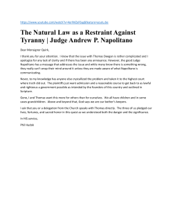 The Natural Law as a Restraint Against Tyranny | Judge