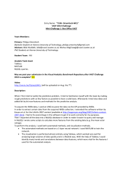 Entry Name: "TUW- Omenitsch-MC1" VAST 2013 Challenge Mini