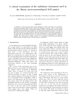 A critical examination of the turbulence instrument used in the