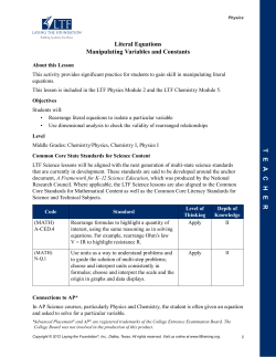 Foundation Lesson III_ Literal Equations