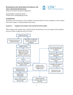 Extradition and the Interstate Compact for Adult Offender Supervision
