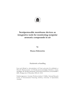 Semipermeable membrane devices as integrative tools for