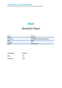 Iron - SAVE MY EXAMS!