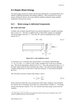 8.2 Elastic Strain Energy