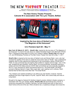 Nivelli`s War - New Victory Theater