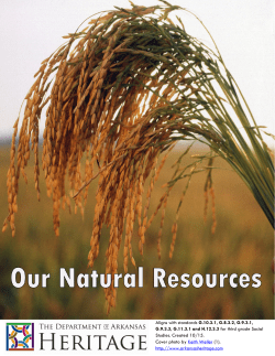 G.10.3.1, G.8.3.2, G.9.3.1 - Department of Arkansas Heritage