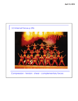 Compression - tension - shear - complementary