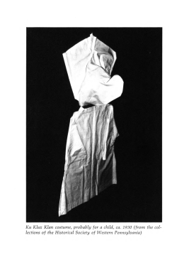 Ku Klux Klan costume, probably for a child, ca. 1930 (from the col