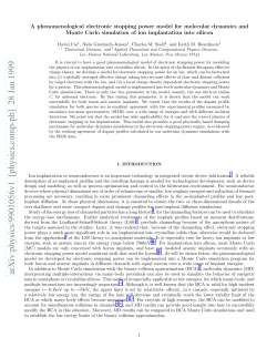 A phenomenological electronic stopping power model for molecular