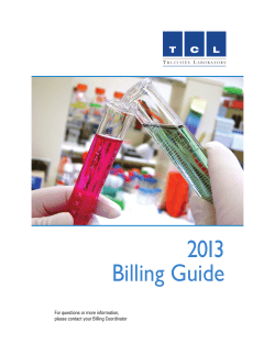 2013 Billing Guide - Tri
