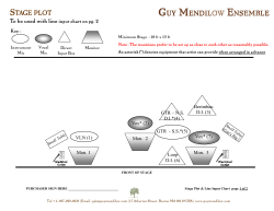 stage plot - Guy Mendilow Ensemble