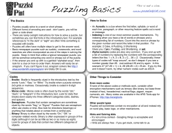 Puzzling Basics
