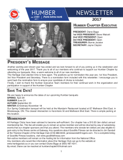 Heritage Club Newsletter2017