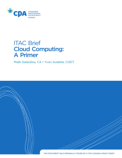 ITAC Brief Cloud Computing: A Primer