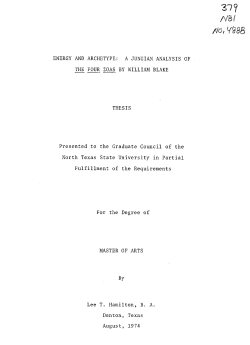 ENERGY AND ARCHETYPE: A JUNGIAN ANALYSIS OF THE