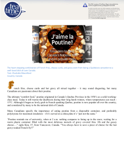 rench fries, cheese curds and hot gravy all mixed - TeaTime-Mag